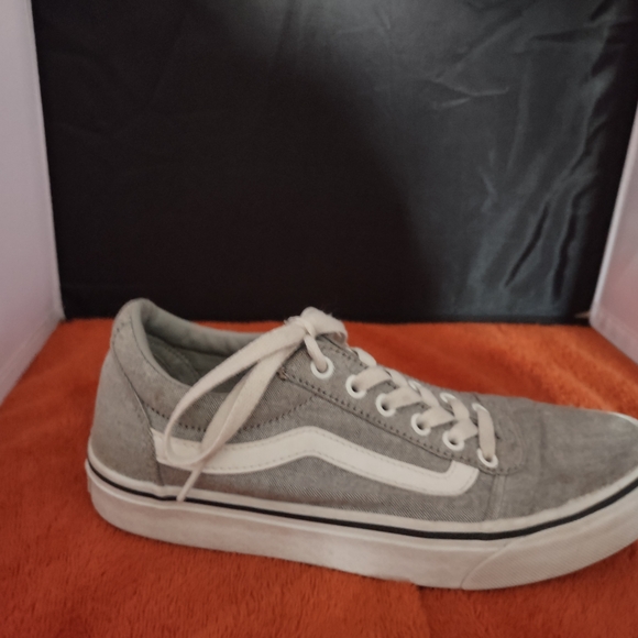 Vans Gray Canvas Women's Sneakers - Picture 3 of 10